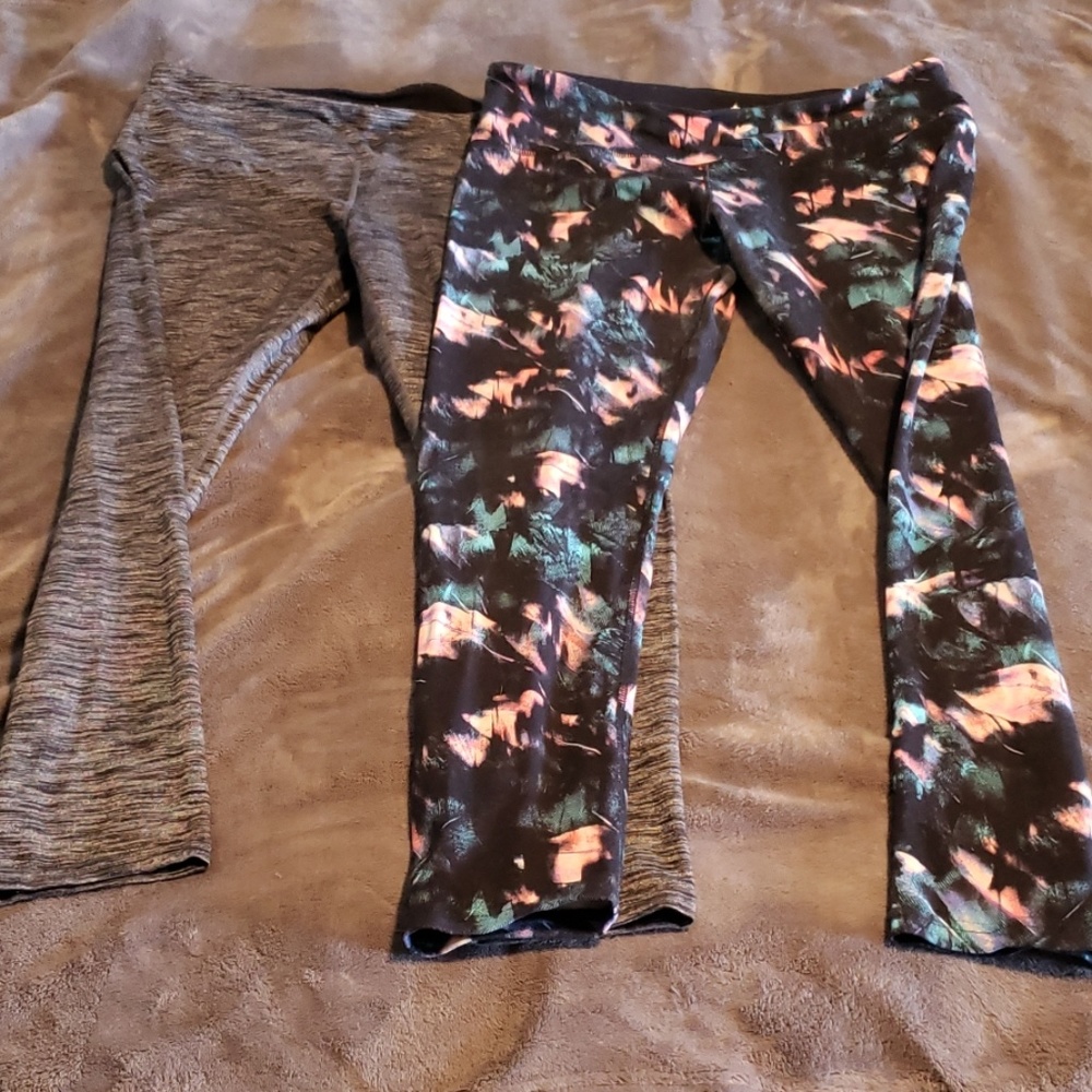 Two pairs of active leggings